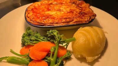 Lunches at Clive's Of Cropthorne. Local Farm Shop, Butchers and Cafe in Pershore., England.